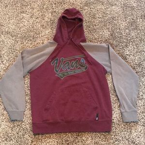 Burgundy Vans Hoodie
